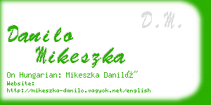danilo mikeszka business card